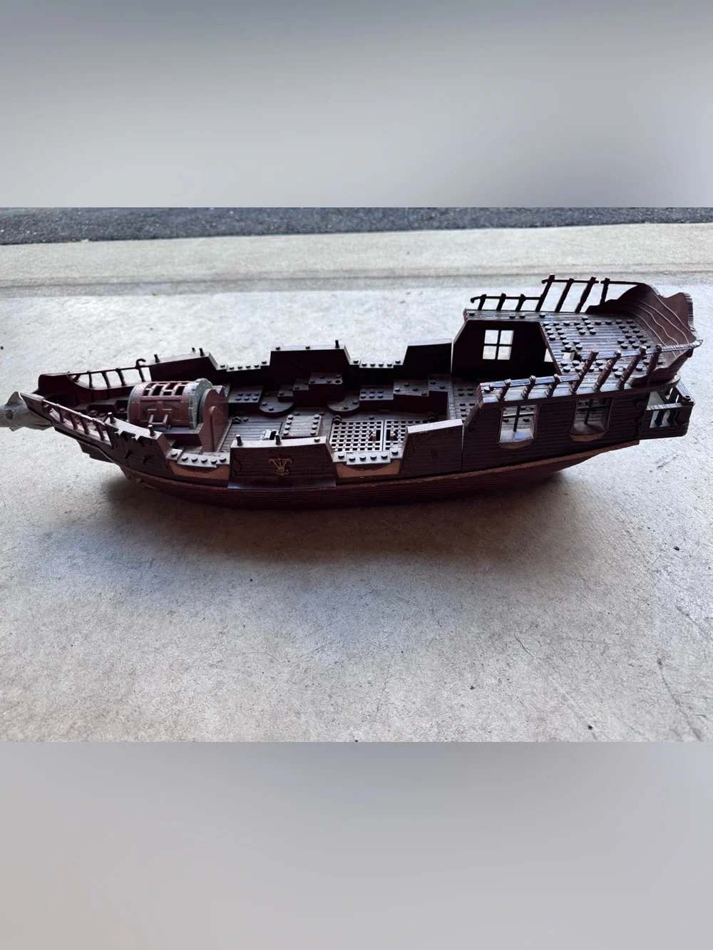 Vintage Mega Bloks Pyrates 3620 Stormstalker Pirate Ship Hull Part Only Building